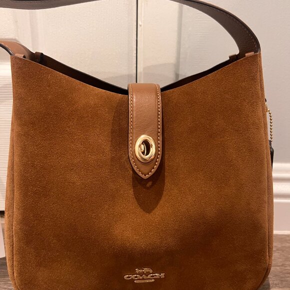 COACH Convertible Suede Crossbody Bag, Hadley - Picture 3 of 5